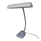 Hélo lampe de bureau Neuburg, métal laqué gris clair, Allemagne, années 1960.