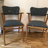 Pair of vintage Scandinavian style chairs