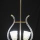 Amazing 2 Light Clear Rostrato Murano Glass Chandelier by Barovier & Toso,