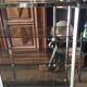 Large double shelf in chrome and smoked glass, 1970s, by Fratelli