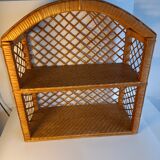 Rattan shelf