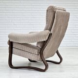 1970s, Danish lounge chair, original very good condition, corduroy.