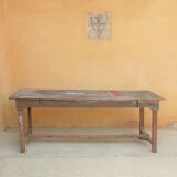 Wooden farm dining table