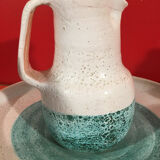 Ceramic pitcher and cups