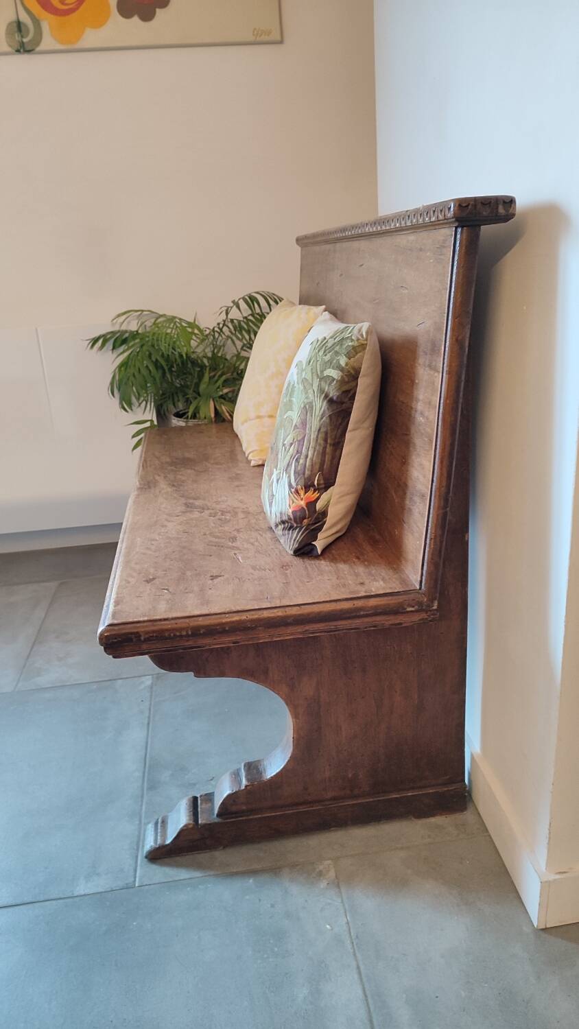 Antique solid wood bench