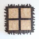 Scandinavian style wall lamp in wood and fabric, 1970