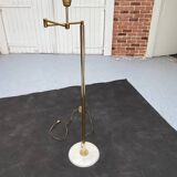 Articulated arm floor lamp