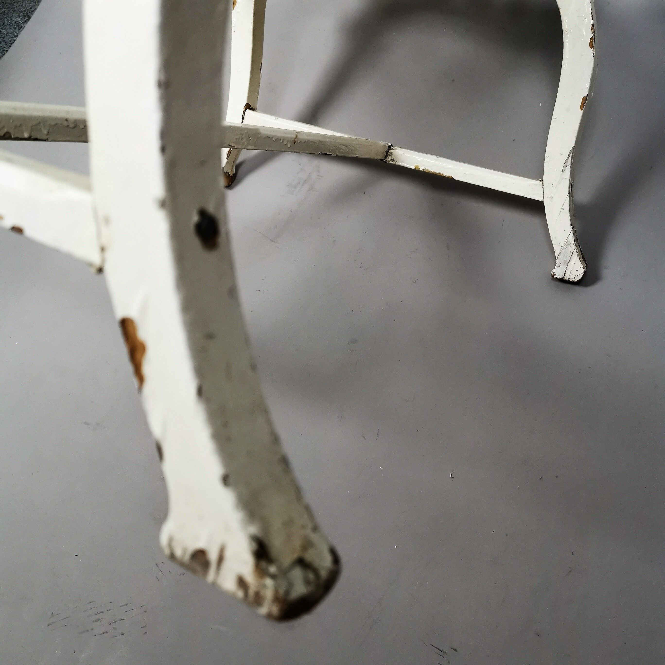 Small child bench painted wooden