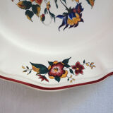 Set of 6 flat plates Sarreguemines