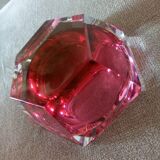 Ashtray or crystal bag empty Val Saint Lambert Vintage