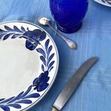 Lunéville blue flower dinner plates