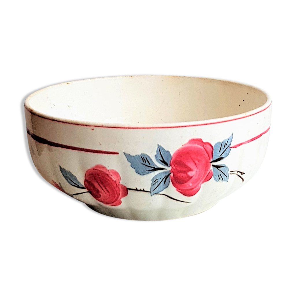 Saladier Vintage Mélamine Motif Fleuri Coralia T Bon état
