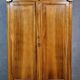 Exceptional Empire period wardrobe in solid walnut, 19th century, circa 1800