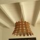 Suspension en rotin et bois