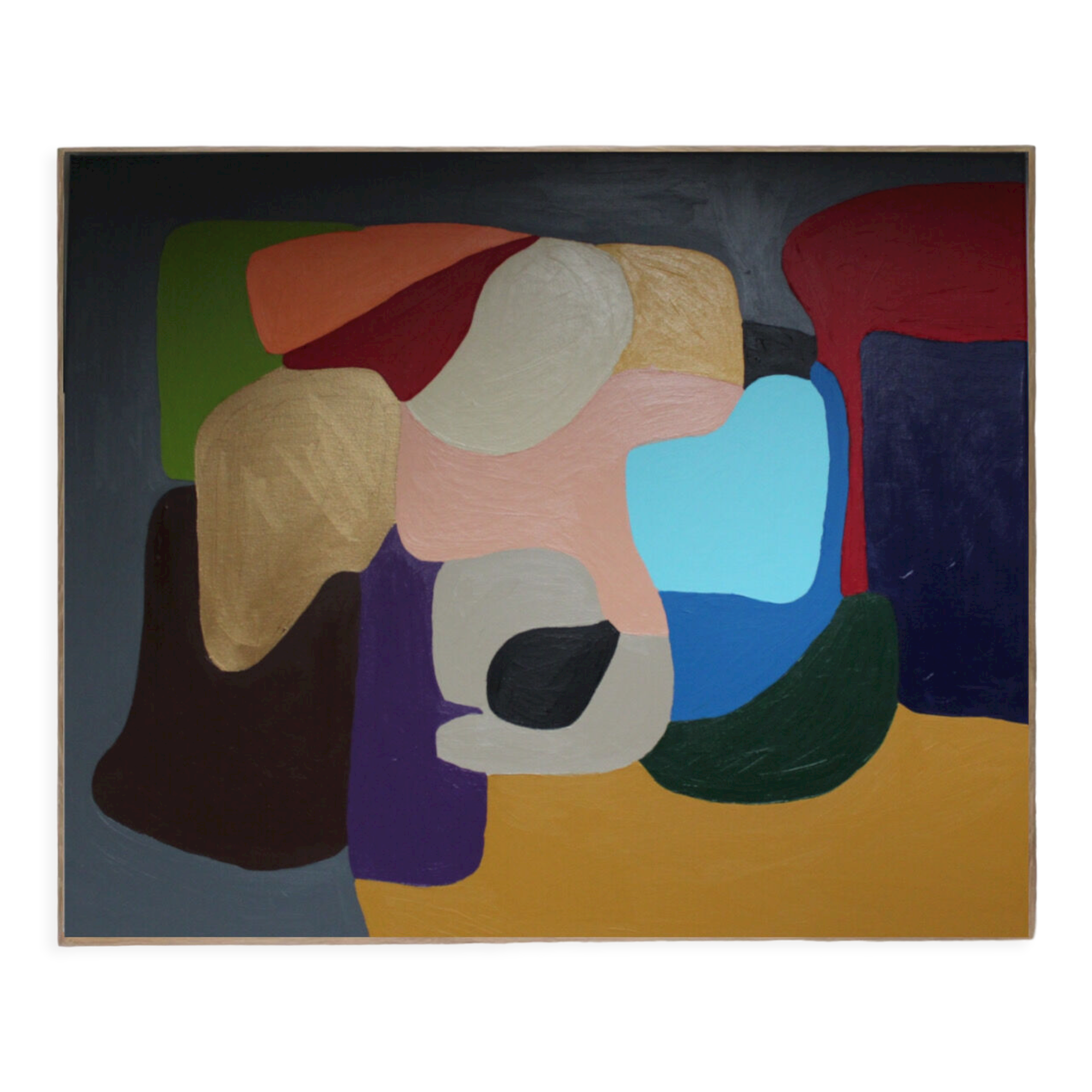 Abstract colorful handmade painting