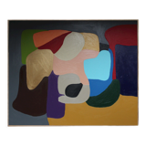 Abstract colorful handmade painting