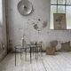 50s metal and glass nesting coffee tables