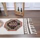 1980s Vintage Turkish Hand-Knotted Wool Cotton White Runner Rug 75x385