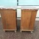 Set of 2 1950 Wood and Marble Bedside Tables