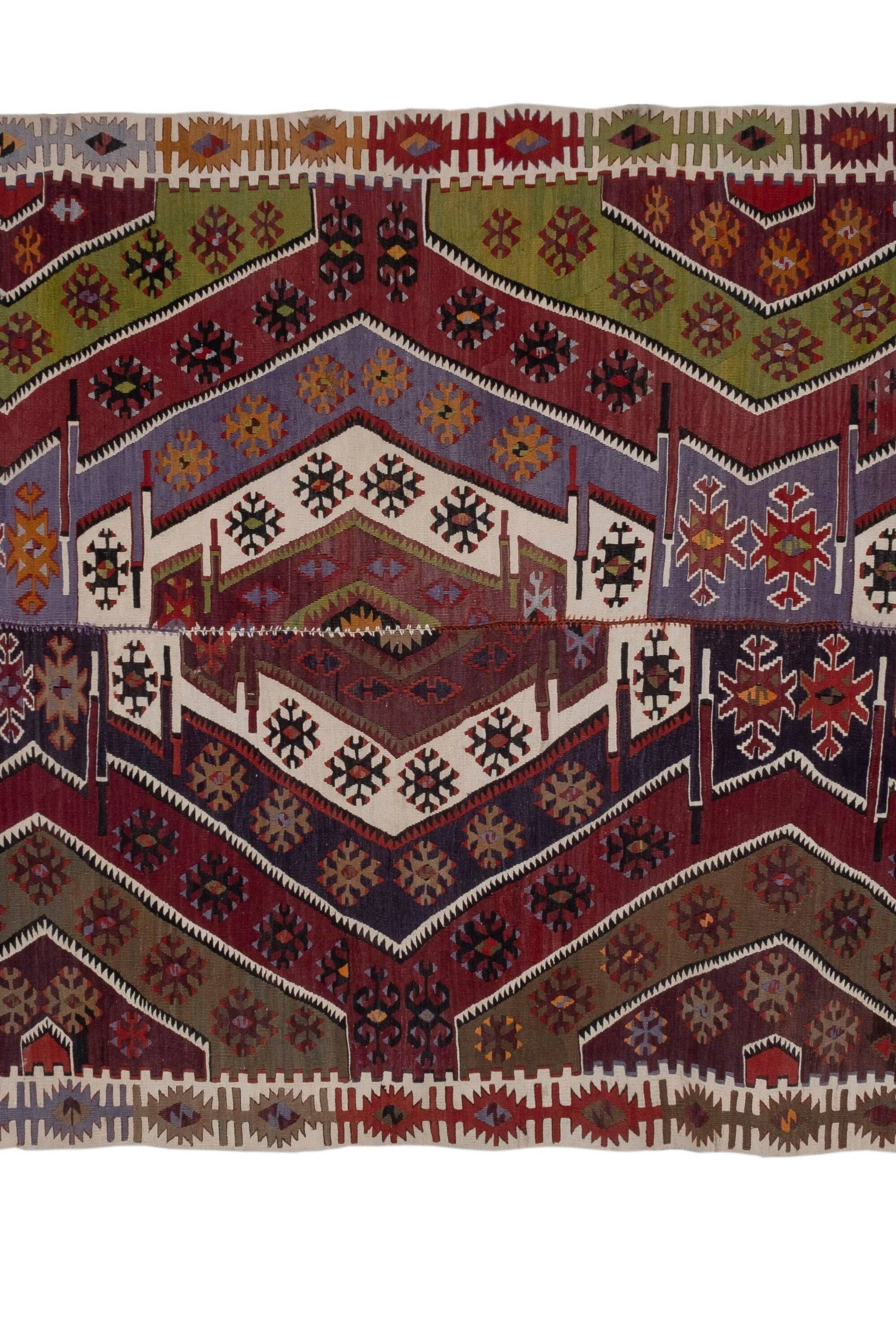 Vintage handmade Anatolian rug 173x403 cm