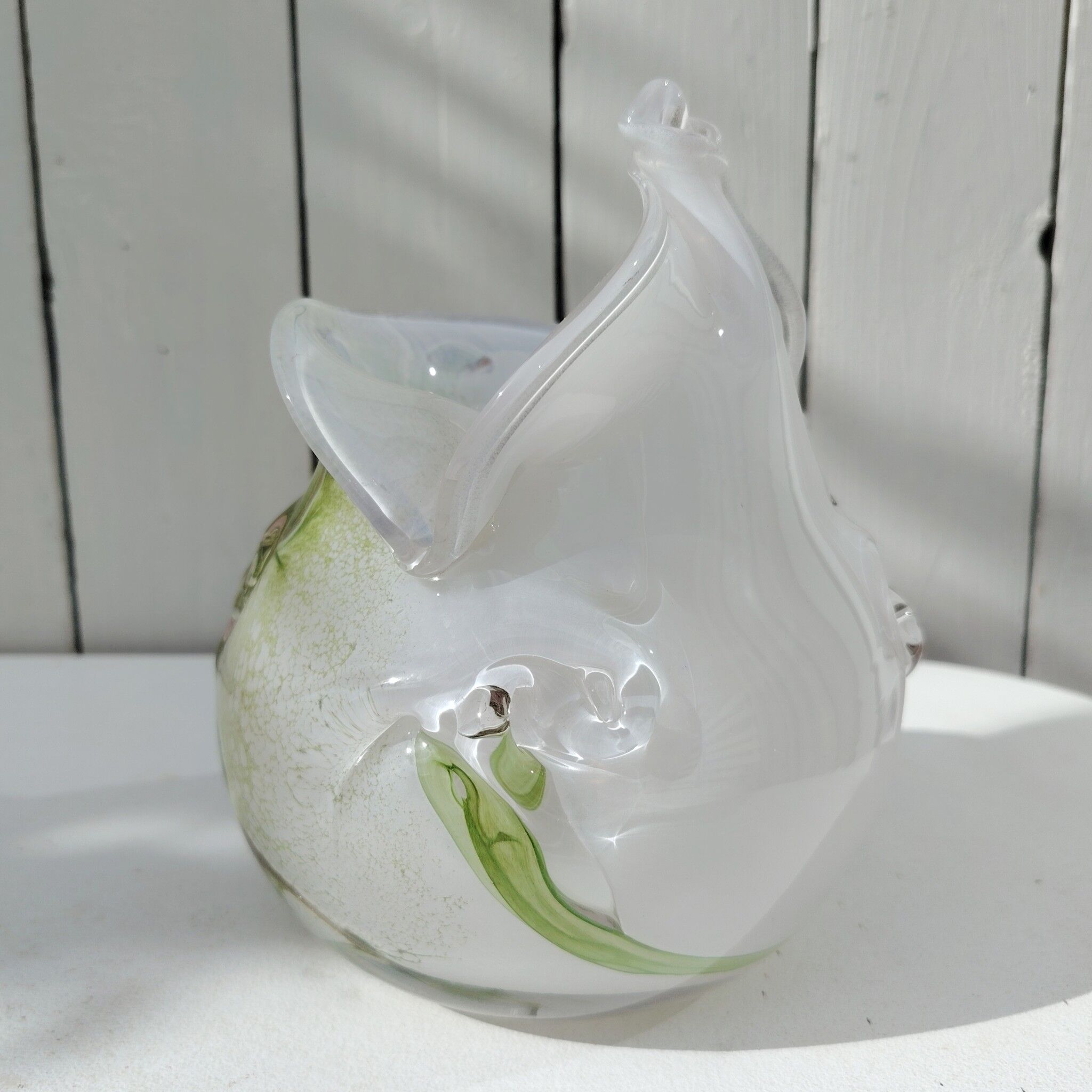Vase en verre soufflé, Bob le Bleis, Maure-vieil