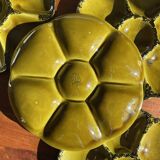 Set of 6 Gien oyster plates