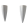 Pair of vintage wall lights in white lacquered metal, France, 1980.