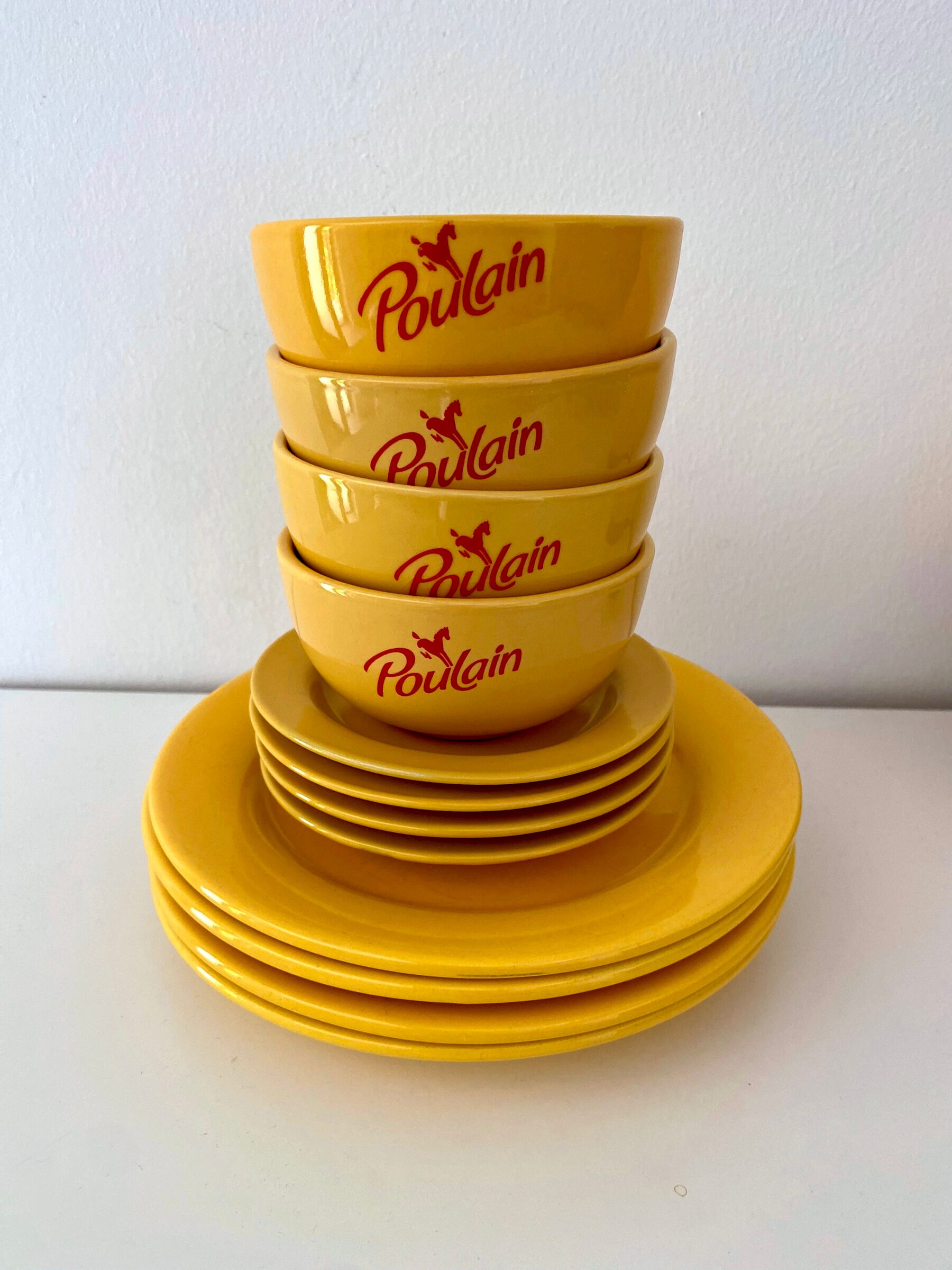 4 bowls Foal and dessert plates