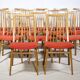 Mid-Century Walnut Dining Chairs, Set of 14, 1960s