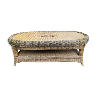Rattan coffee table