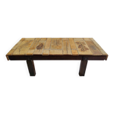 Coffee table signed by Roger Capron