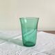 Set of 8 Lesieur green tumbler glasses vintage tableware ACC-7240