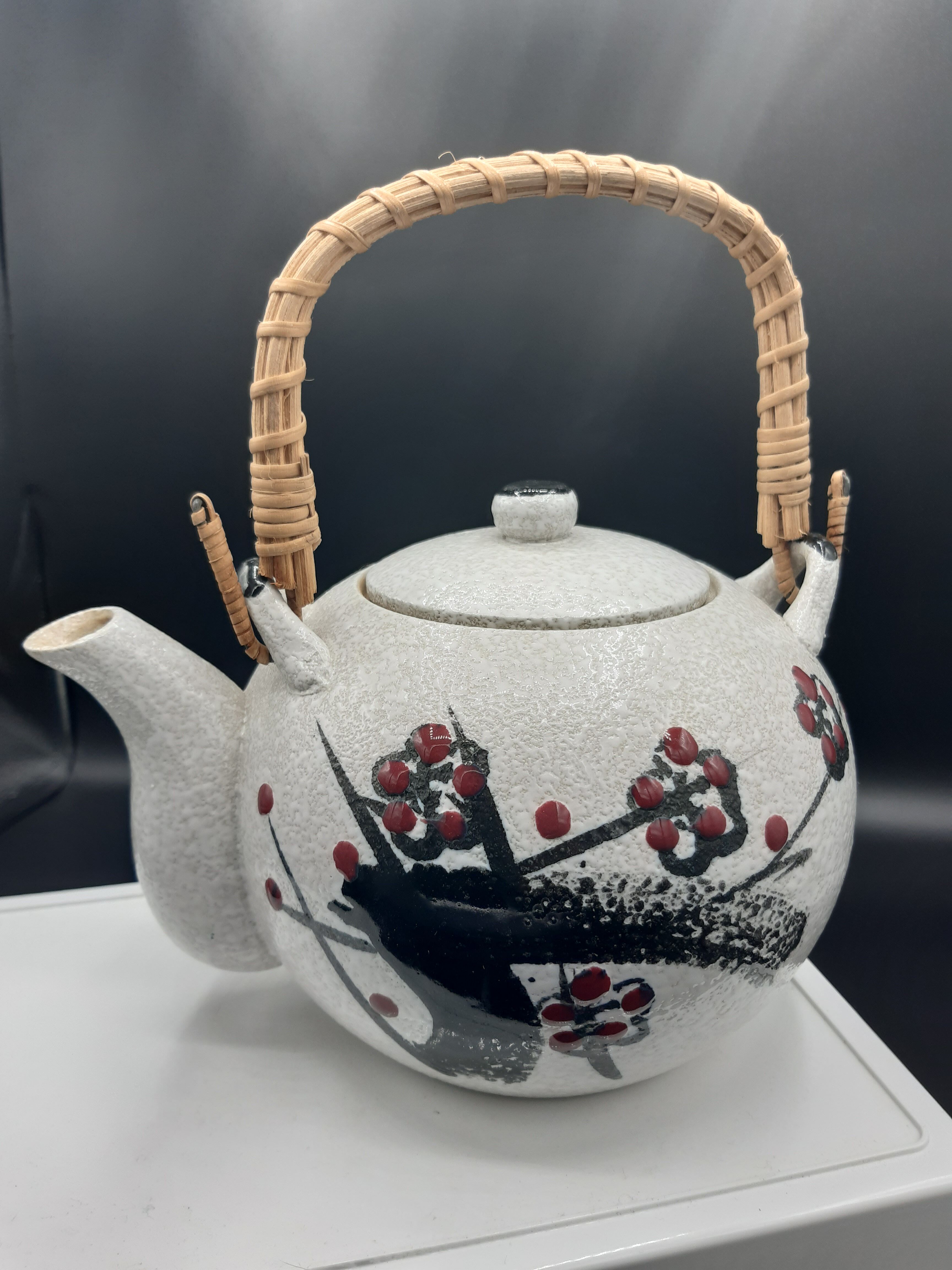 Teapot and 5 cups inspired by Japan