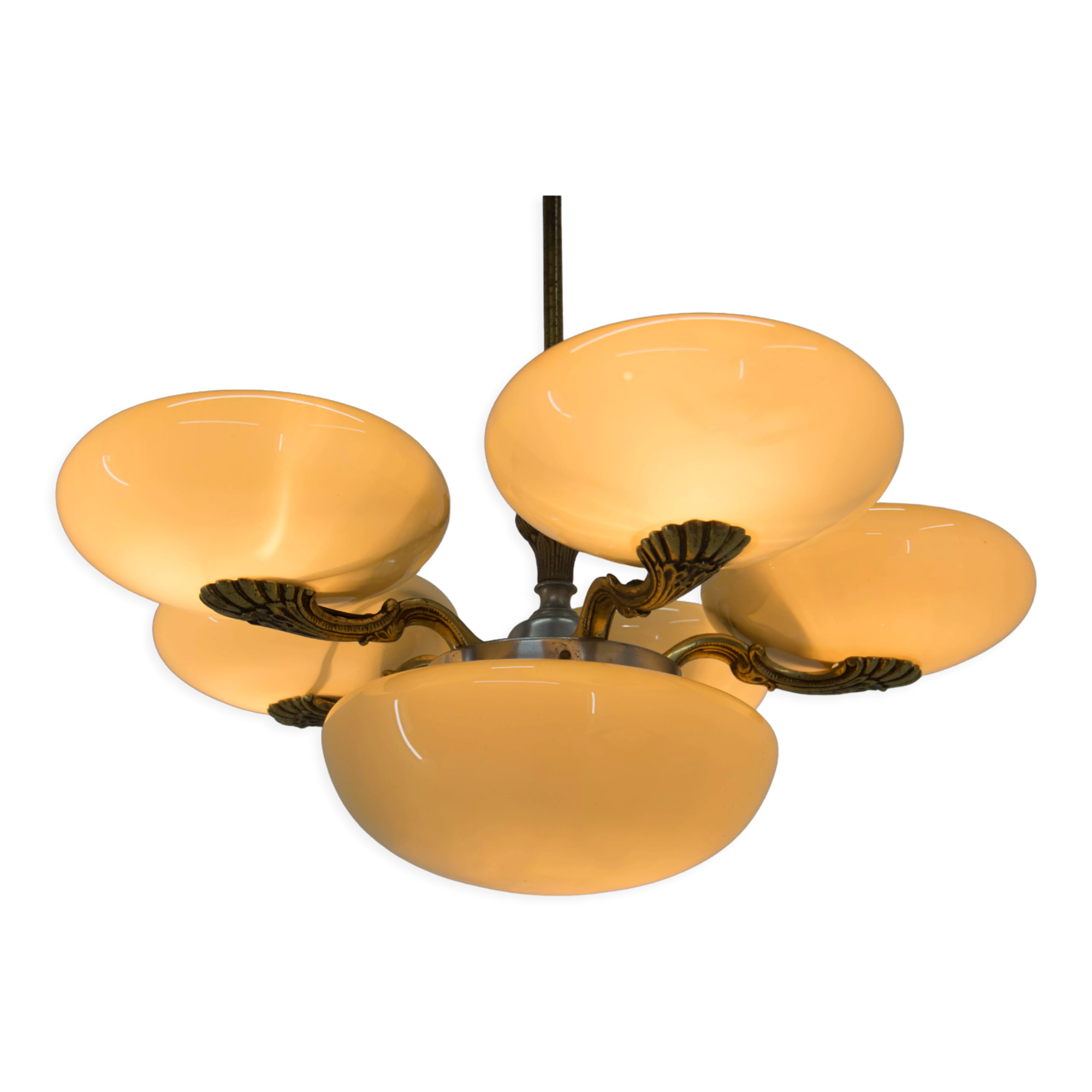 Art nouveau chandelier, 1930s