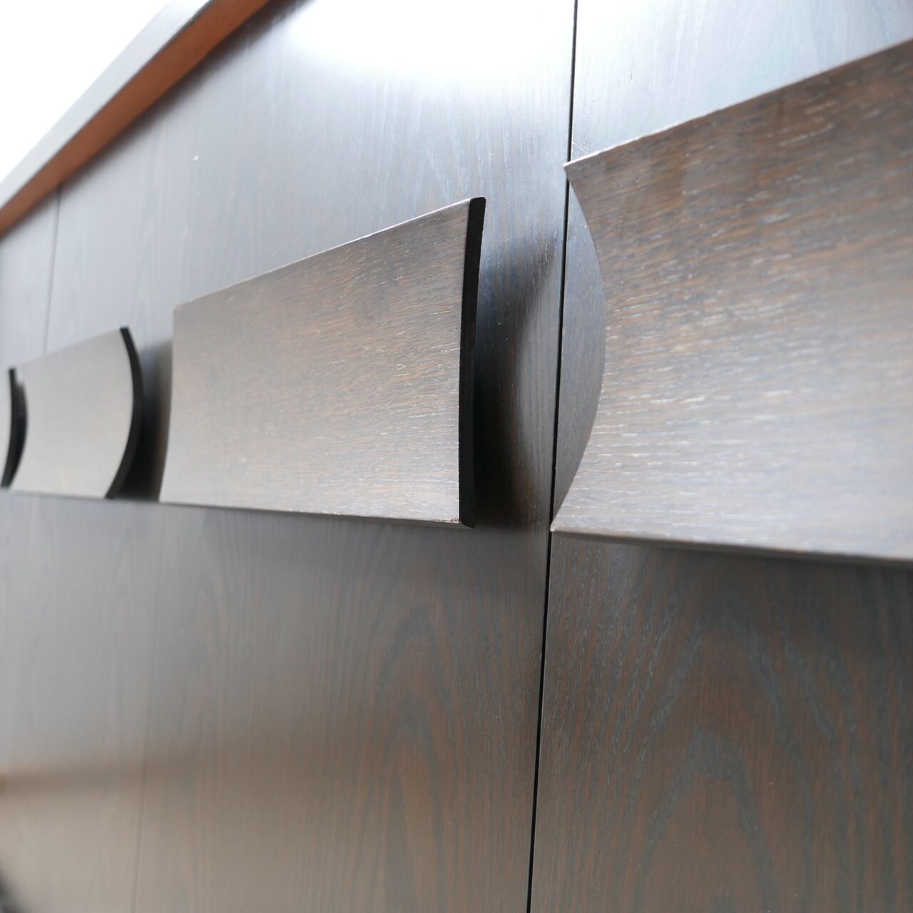 Brutalist mid-century belgium credenza