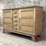 Buffet Very René Gabriel - Raw Oak - Reconstruction Furniture - Year