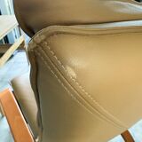 Westnofa Scandinavian Relax leather lounge chair, 1980s