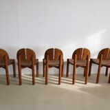 set of 5 dining chairs in style of Rainer Daumiller