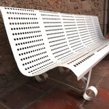 Metal garden bench