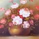 1970s Robert Cox (1934-2001) Oil painting on canvas "The Bouquet"