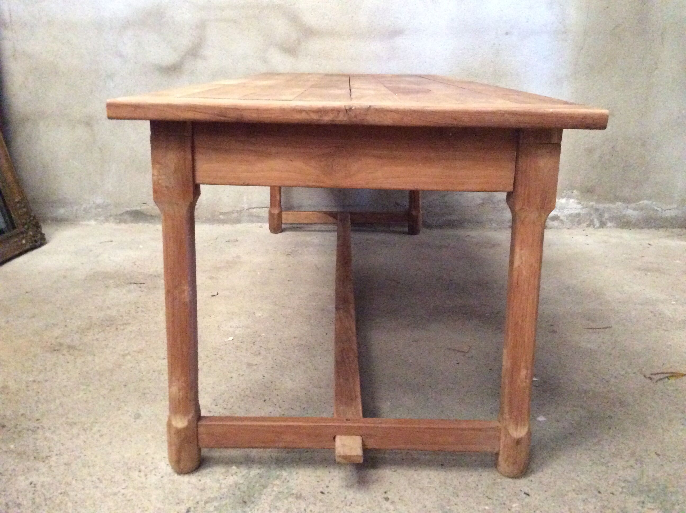 Old solid wood dining table
