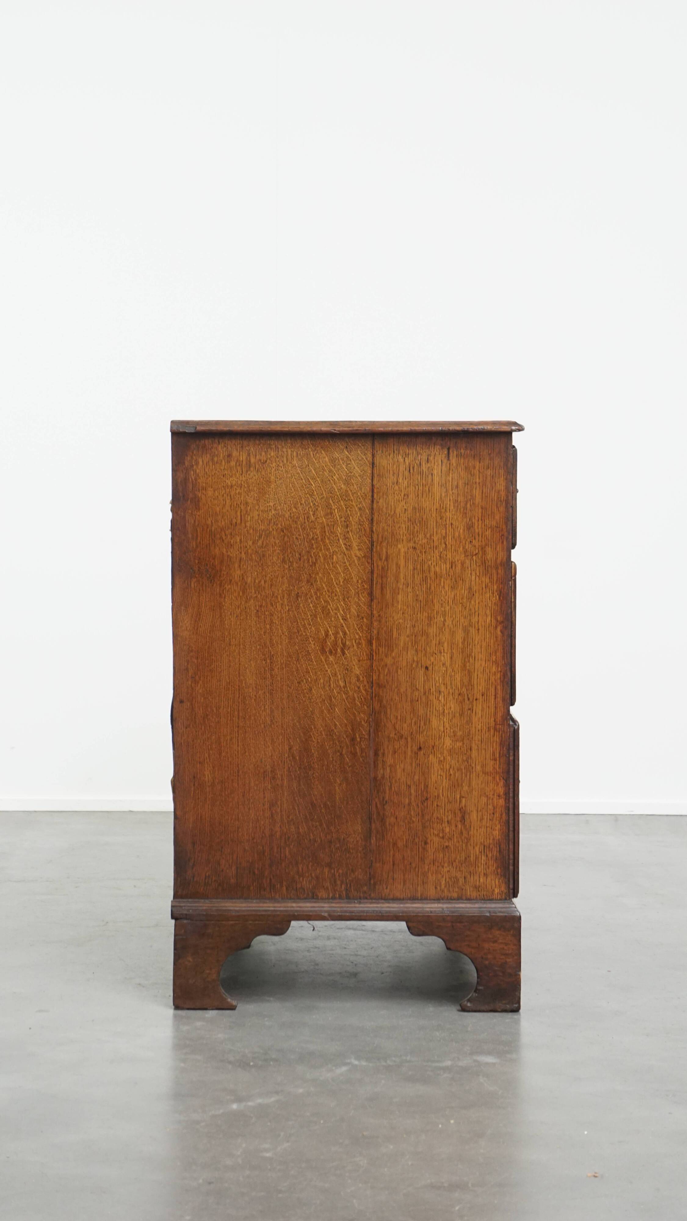 Antique 18th-Century English Oak Chest of Drawers