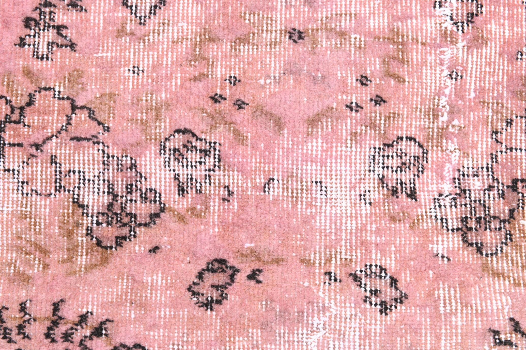 2x9 Pink Floral Vintage Runner Rug