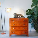 Commode année 50 Art Déco, chêne