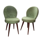 Paire de chaises coktail Robustab en moumoute