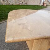 Travertine coffee table