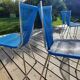 Lot de 4 chaises scoubidou années 60