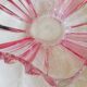 Small pink and transparent crystal cup with two earpieces