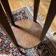 Round side table in wood, marble and brass gallery – Louis XV style