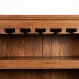 Vintage bar cabinet, bottle rack, with drawers